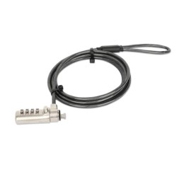 Candado para laptop Manhattan gris nano combinación 1.8mts