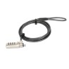 Candado para laptop Manhattan gris nano combinación 1.8mts
