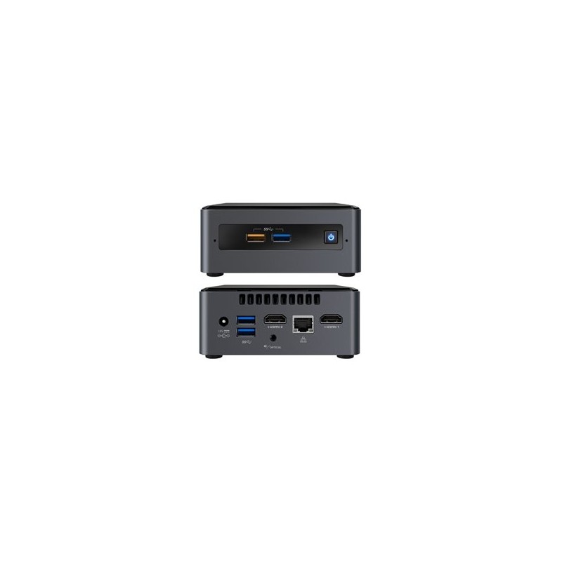 Computadora Barebone INTEL NUC BOXNUC7PJYHN2 Pentium Silver J5040 2*DDR4 2400 2*HDMI 1.2V con cable Europeo/requiere adaptador o