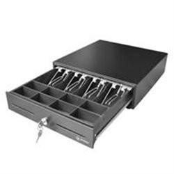 CAJON DE DINERO 3NSTAR CD250 NEGRO 4 COMPARTIMIENTOS PARA BILLETES Y 8 PARA MONEDAS