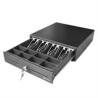 CAJON DE DINERO 3NSTAR CD250 NEGRO 4 COMPARTIMIENTOS PARA BILLETES Y 8 PARA MONEDAS