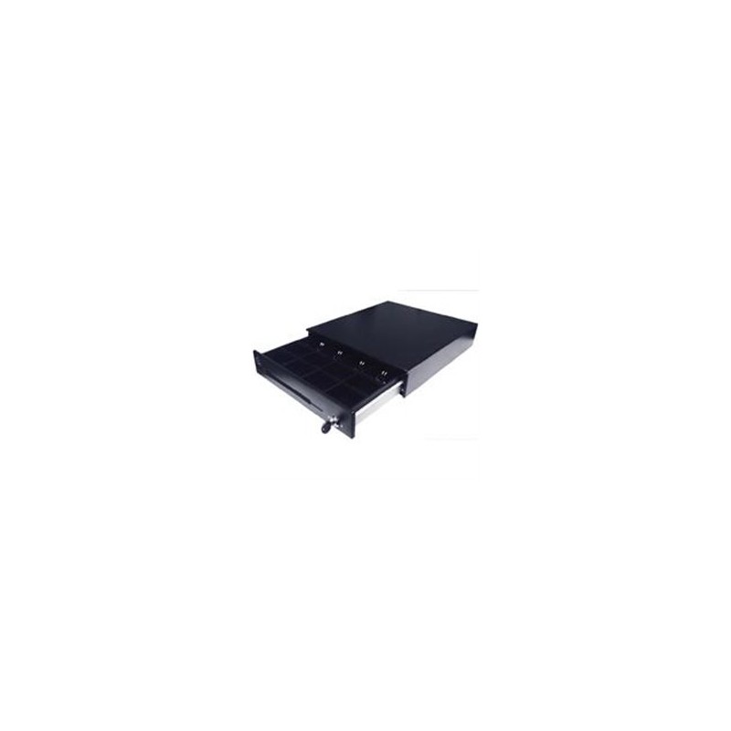 CAJON DE DINERO EC LINE EC-CD-50M NEGRO COMPARTIMENTOS BILLETES 4 / MONEDAS 8