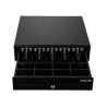 CAJON DE DINERO TECHZONE  TZBE4B8M90, COMPARTIMENTO, 4 BILLETES, 8 MONEDAS, REMOVIBLE, NEGRO