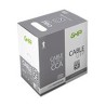 BOBINA DE CABLE MARCA GHIA CAT5E UTP CCA COLOR AZUL 24 AWG 100M 328FT CERTIFICACIN CE / ROHS
