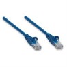 CABLE DE RED PATCH CAT5E INTELLINET RJ45 7.6 METROS 25 FT  COLOR AZUL