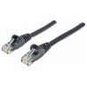 CABLE DE RED PATCH CAT6 INTELLINET RJ45 1.0 METRO 3 FT COLOR NEGRO
