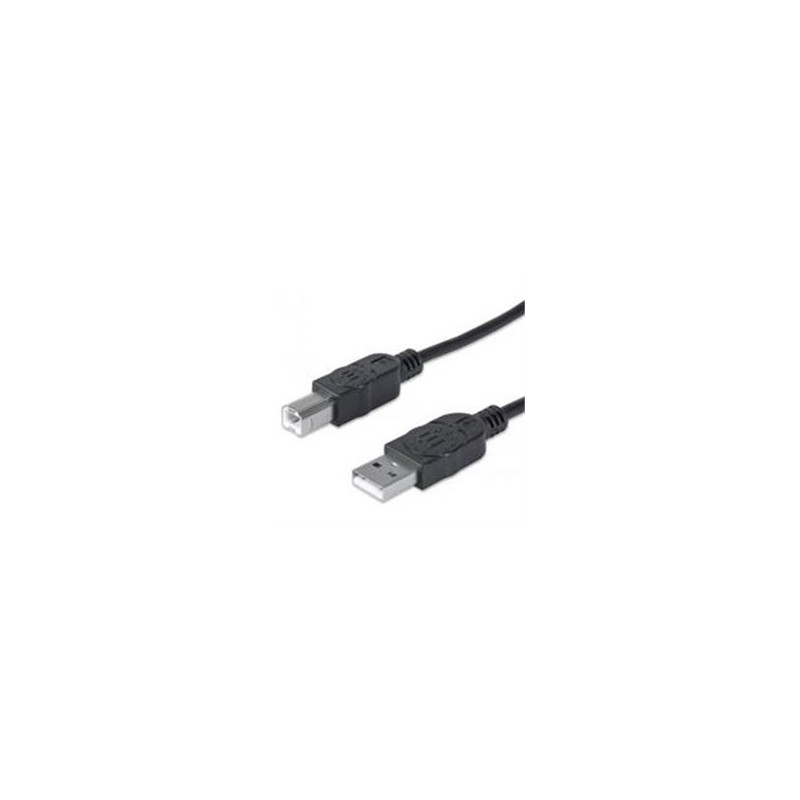 CABLE USB 2.0 MANHATTAN A-B DE 3.0 MTS NEGRO