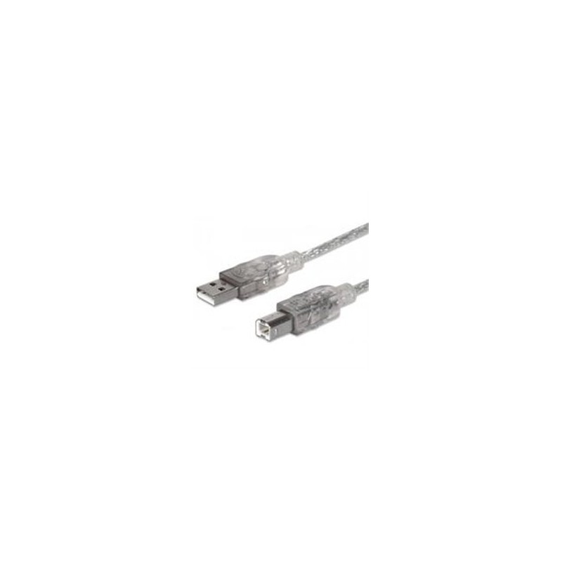 CABLE USB 2.0 MANHATTAN A-B DE 3.0 MTS PLATA