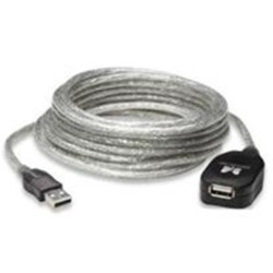 CABLE USB MANHATTAN V2.0 EXTENSION ACTIVA 4.9 M DE ALTA VELOCIDAD ENCADENABLE 15 MTS