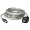 CABLE USB MANHATTAN V2.0 EXTENSION ACTIVA 4.9 M DE ALTA VELOCIDAD ENCADENABLE 15 MTS