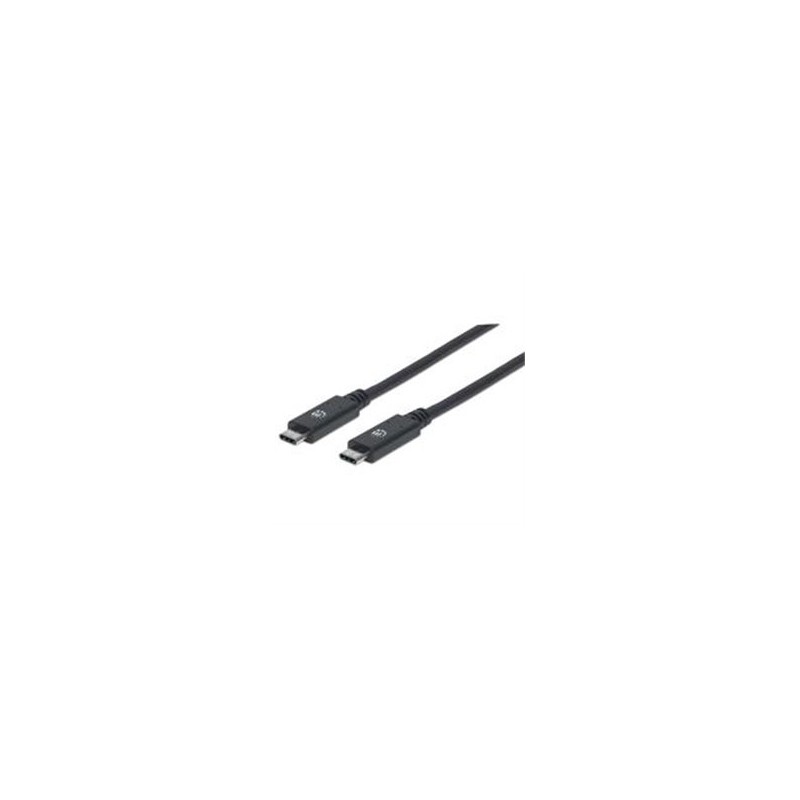 CABLE MANHATTAN USB-C V3.1, EXTENSION CM-CH 1.0M NEGRO 10GBPS 5A