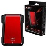 KIT P/CREAR HD 2.5 EXT ADATA ROJO USB 3.0 EX500 //  ENCLOSURE ROJO  XPG PARA DISCO DURO 2.5 O SSD 2.5 SIN TORNILLOS