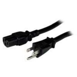 CABLE DE 2.4M 14AWG DE ALIMENTACIÓN PARA COMPUTADORA PC NEMA5-15P A C15 - PARA FUENTE DE PODER CON TIERRA ATERRIZADO - STARTECH.