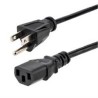 PXT10120 CABLE DE 6M DE ALIMENTACION DE COMPUTADORA, NEMA 5-15P A C13, 10A 125V, 18AWG, CABLE DE REPUESTO PARA IMPRESORA - START