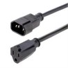 1415R-3F-POWER-CORD CABLE DE 1M  DE EXTENSION DE ALIMENTACION PARA COMPUTADORAS, IEC 320 C14 A NEMA 5-15R, 10A 125V, ALARGADOR -