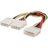 CABLE ALIMENTACION MANHATTAN DIVISOR Y MOLEX 4 PINES A DUAL MOLEX HEMBRA