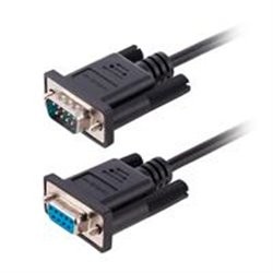 9FMNM-3M-RS232-CABLE CABLE DE 3M SERIAL RS232 PARA MODEM NULO, CROSSOVER CRUZADO BLINDADO, CABLE DB9 PUERTO COM HEMBRA A MACHO C