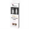 CABLE ADATA TIPO-C A USB 3.0 100CM 2.1A PLATEADO ANDROID/WINDOWS, PUERTO TIPO-C REVERSIBLE