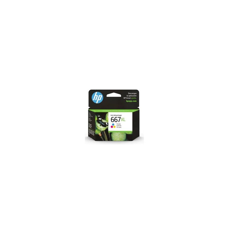 TINTA HP 667 XL 3YM80AL TRICOLOR DESKJET INK ADVANTAGE 2374 (330 PAG)