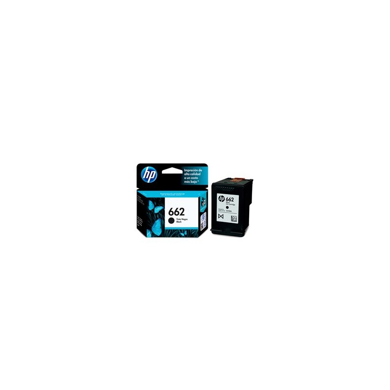 TINTA HP 662 CZ103AL NEGRO DESKJET 1015/1515/2515/3515/3545/4645/2545/2645 (120 PAG)