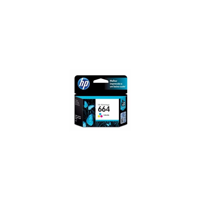 TINTA HP 664 F6V28AL TRICOLOR DESKJET 1115/3835/2135/3635 (100 PAG)