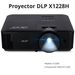 PROYECTOR ACER X1228H (DNX1843) DLP XGA 1024*768 4500L BOCINA 3W HDMI/VGA