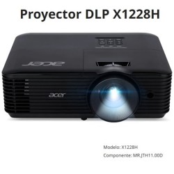 PROYECTOR ACER X1228H (DNX1843) DLP XGA 1024*768 4500L BOCINA 3W HDMI/VGA