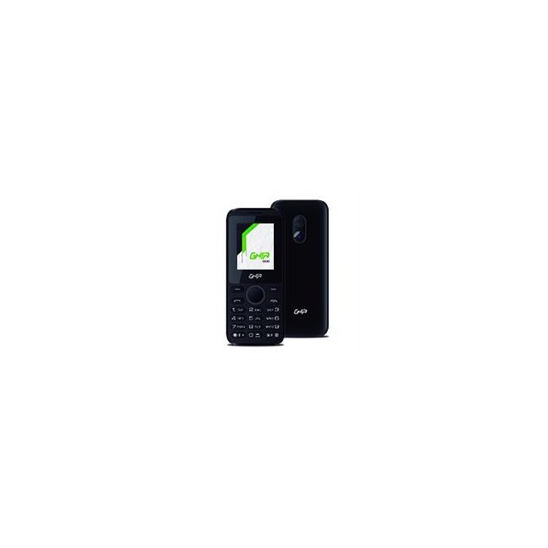 GHIA TELEFONO CELULAR 2G / QUADBAND / PANTALLA 1.77IN / SINGLE CORE / 32MB32MB / CAM 0.08MP/ BATERIA 600MAH/ RADIO FM/ NEGRO CON