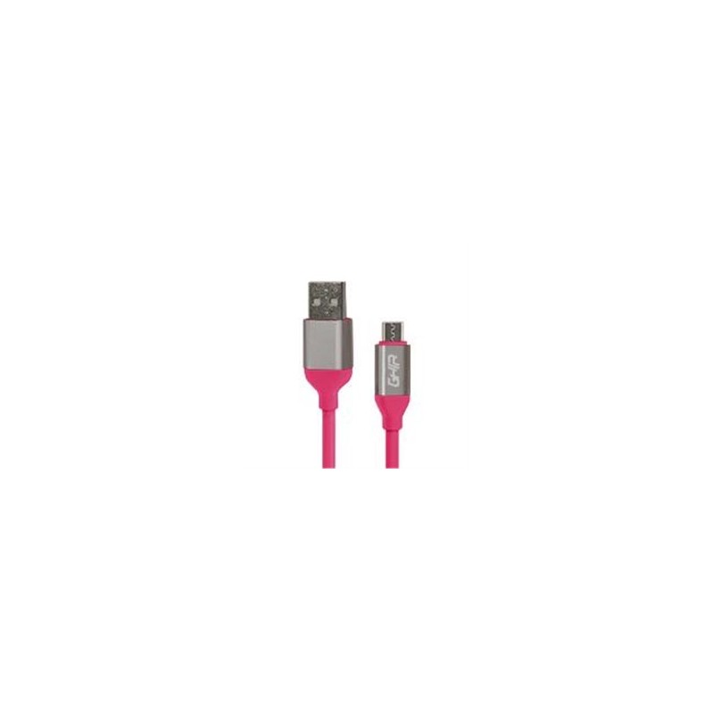 CABLE MICRO USB GHIA 1M COLOR ROSA