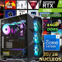EXTREMA! PC I7-14700K 14-GENERACIO NVIDIA RTX-4090 24GB GDDR6X 64GB DDR5