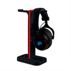SOPORTE PARA HEADSET GAMER BALAM RUSH/ALAMBRICO/USB/ILUMINACION RGB/DOS PUERTOS USB/ ATLAS PRO HRX20/COLOR NEGRO/BR-931502