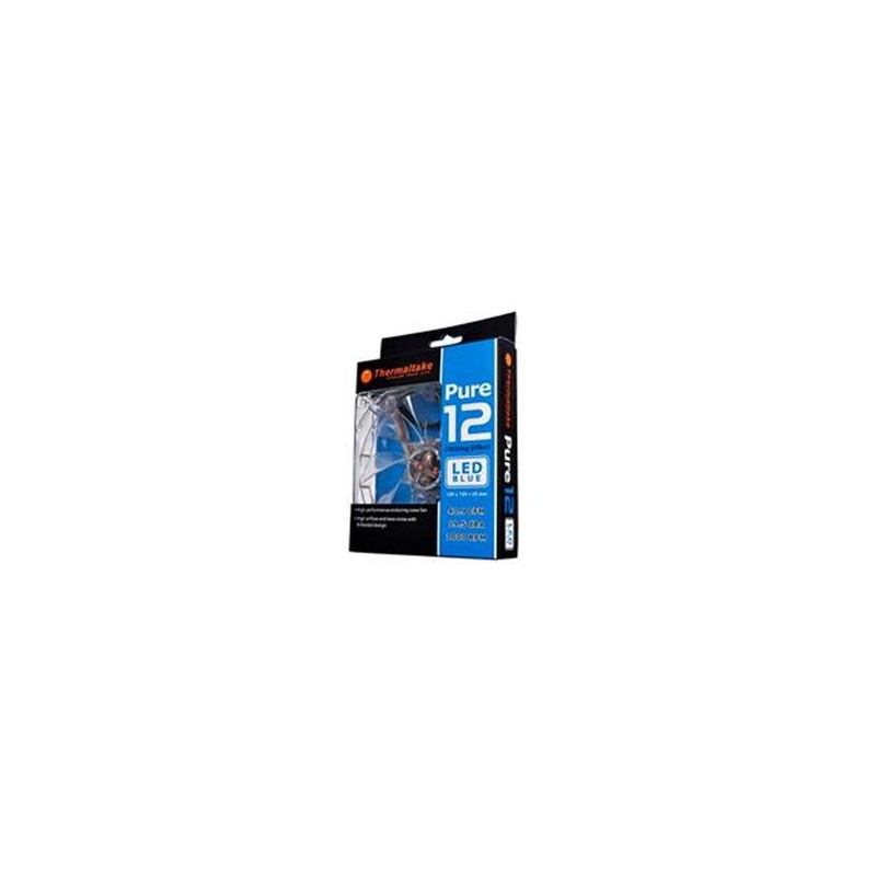 VENTILADOR THERMALTAKE PURE 12 LED AZUL/120MM/1000 RPM/19.5 DBA/LED
