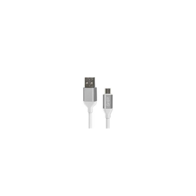 CABLE MICRO USB GHIA 1M COLOR BLANCO