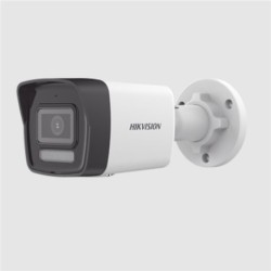 Camara Hikvision Bullet Ip Tipo Bala 2 Mpx Lente 2.8mm Ir 30Mts Exterior Metal-PolicarbonatoDS-2CD1023G2-LIU Microfono Integrado