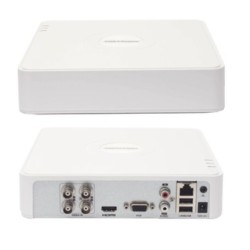 DVR HIKVISION 4 CANALES 2 MEGAPIXELES 1080P LITE / 8 CANALES TURBOHD+2CANALES IP 1 BAHIAS DE DISCO DURO/ H265+/ 1CANAL DE AUDIO