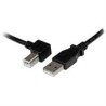 CABLE ADAPTADOR USB DE 1M PARA IMPRESORA ACODADO - 1X USB A MACHO - 1X USB B MACHO EN ANGULO IZQUIERDO - STARTECH.COM MOD. USBAB