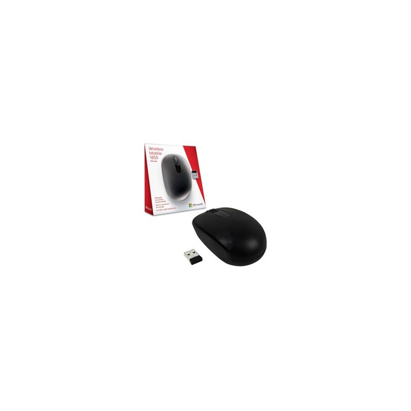 MOUSE INALAMBRICO MICROSOFT MOD 1850 NEGRO (U7Z-00008)