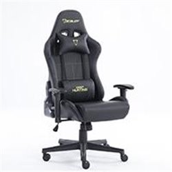 SILLA GAMER OCELOT/ COLOR NEGRO / BASE AJUSTABLE Y DE PLASTICO / DESCANSA BRAZOS AJUSTABLES / ANGULO DE INCLINACION 155 GRADOS/