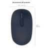 MOUSE INALAMBRICO MICROSOFT MOD 1850 AZUL WOOL