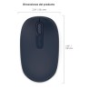 MOUSE INALAMBRICO MICROSOFT MOD 1850 AZUL WOOL