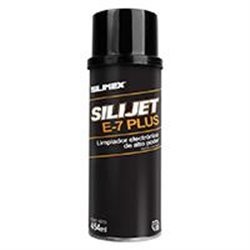 LUBRICANTE LIMPIADOR REPELENTE AL POLVO DIELCTRICO EN AEROSOL DESINTEGRA GRASA Y COCHAMBRE SILIJET E-7 PLUS 454 ML