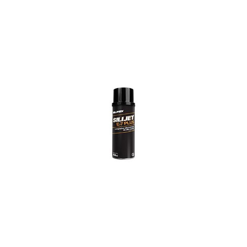 LUBRICANTE LIMPIADOR REPELENTE AL POLVO DIELCTRICO EN AEROSOL DESINTEGRA GRASA Y COCHAMBRE SILIJET E-7 PLUS 454 ML