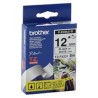 CINTA BROTHER TZEFX231 FLEXIBLE NEGRO SOBRE BLANCO DE 12MM