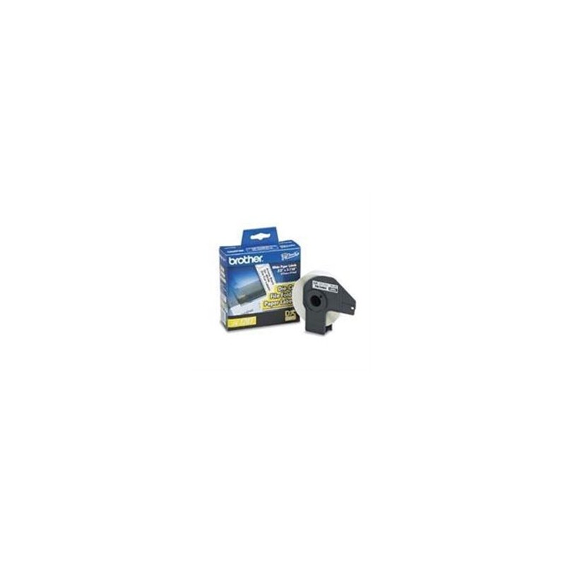 ETIQUETAS PRECORTADAS BLANCAS BROTHER DK1203 CON 300 ETIQUETAS DE 17 X 87.1 MM COMPATIBLE CON QL