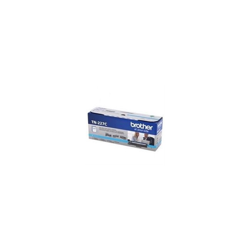 TONER BROTHER TN227C CIAN COMPATIBLE CON MFCL3710CW ALTO RENDIMIENTO HASTA 2,300 PAGINAS