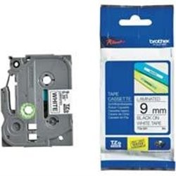 CINTA BROTHER LAMINADA TZE221 NEGRO SOBRE BLANCO 9MM