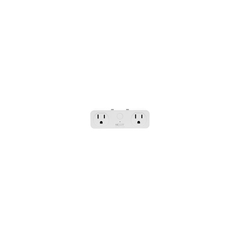 CONTACTO INTELIGENTE NEXXT SOLUTIONS NHP-D610 2 NEMA 5-15R WI-FI 2.4GHz  CONTROL DE VOZ  2 PTOS USB CARGA 5V/2.1A