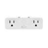 CONTACTO INTELIGENTE NEXXT SOLUTIONS NHP-D610 2 NEMA 5-15R WI-FI 2.4GHz  CONTROL DE VOZ  2 PTOS USB CARGA 5V/2.1A