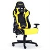SILLA GAMER OCELOT/ COLOR AMARILLA CON NEGRO / BASE AJUSTABLE Y DE PLASTICO / DESCANSA BRAZOS AJUSTABLES / ANGULO DE INCLINACION