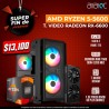 CPU GAMER Y DISEÑO RYZEN 5 5600 6/12 NUCLEOS RX 6600 8GB RAM 16GB SSD 1TB